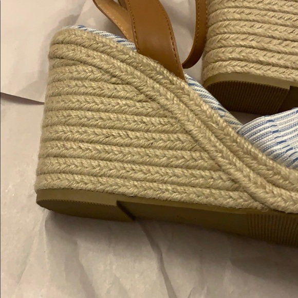 Nautica Sandal Wedges blue and white size 10 - Picture 4 of 5